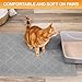 Neater Pets Neater Mat Cat Litter Mat, Thick & Durable Cat Mat for Litter Box, Trapper Pad Catches Mess to Protect Indoor Floors, Soft on Kitty Paws, Anti-Skid Grip Backing, Easy to Clean, Grey