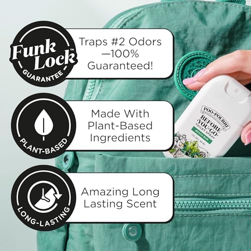 Poo-Pourri Before-You-Go Pocket Toilet Spray, Travel Essentials, Beach Bum, 1 Fl Oz, Up to 50 Uses, On-The-Go Bathroom Odor Deodorizer with Essential Oils, TSA Approved Size, Coconut Orchid Scent