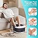 ECARBME Foot Spa Bath Massager with Heat, Foot Bath with 22 Massage Rollers, Temperature Control, Jets, Bubbles, Epsom Salt and Vibration, Foot Soaking Tub for Relaxation - Grey