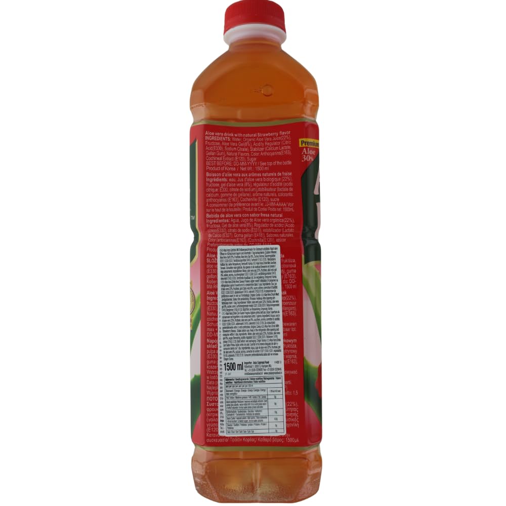 OKF - Aloe Vera Getränk Erdbeere - Multipack 12 X 1.5 Litre