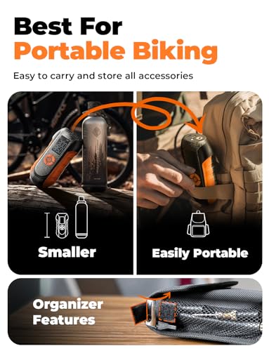 Lisen Bicycle Pump Electric, Portable Bike Tire Inflator Air Compressor 150 Psi Cordless Air Pump For Bike thumb #1
