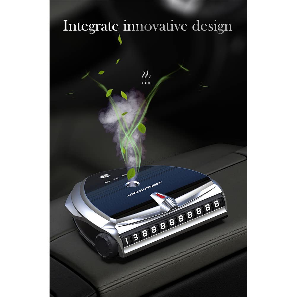 Ambientadores de coche, Máquina de perfume de coche inteligente USB recargable difusor de aroma ambientador, accesorio de coche premium, fragancia de coche