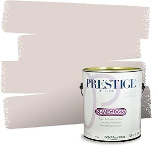 Paints Interior Paint and Primer In One, 1-Gallon, Semi-Gloss, Comparable Match of Behr* Vision of Light*