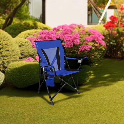 kijaro xxl dual lock portable camping chair - supports up to 400lbs - enjoy the outdoors in a versatile folding sports & outdoor chair maldives blue
