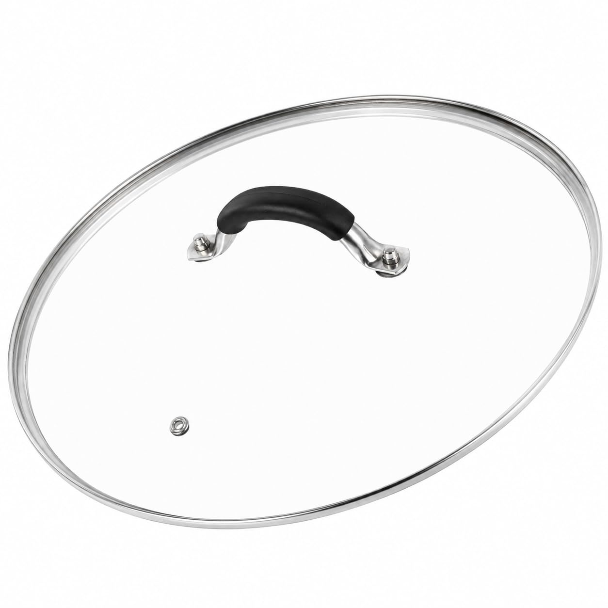 15 Inch Tempered Glass Lid for Lodge Skillets, Dutch Ovens &amp; Pans - Universal Fit for 15 Inch Cookware - Oven &amp; Dishwasher Safe up to 400°F - with Steam Vent &amp; Ergonomic Handle