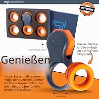 Yogi Fidget-Spielzeug, Fidget-Spinner für Erwachsene, Linderung von Angstzuständen, perfekt für ADHD, ADD und Autismus, leises Fidget-Spielzeug für Erwachsene und Kinder, fünf Ringgrößen– Supernova – Ansicht 5