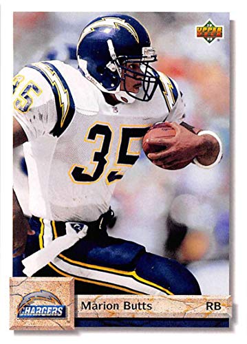 1992 Upper Deck #154 Marion Butts San Diego Chargers NFL Football Card NM-MT