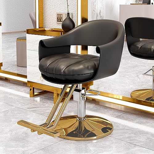 Sedia da barbiere idraulica professionale, girevole a 360°, regolabile, durevole, per saloni e spa, attrezzatura di bellezza ideale per uso domestico
