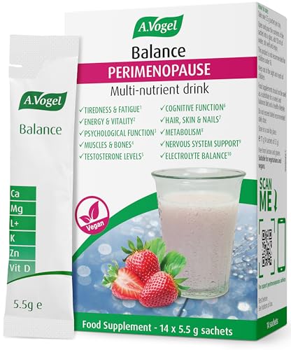 A.Vogel Perimenopause Supplement | Supporting You in 10 Different Ways During Perimenopause | Balance Multi-Nutrient Drink for Women | One-a-Day | Strawberry Flavoured Drink