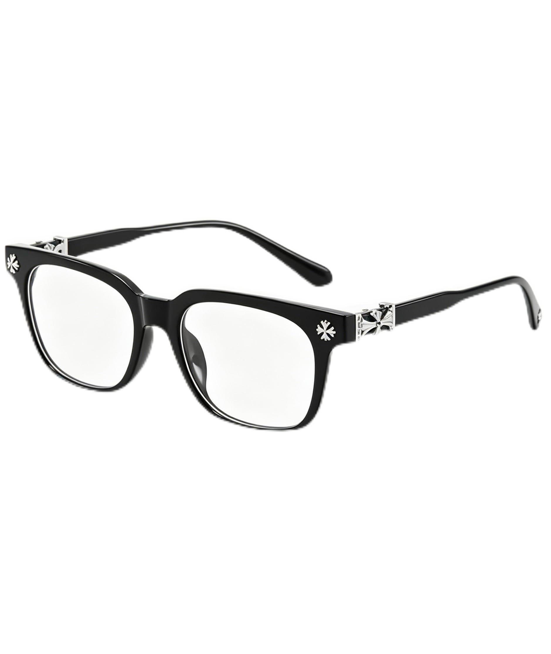 1-Pack Blue Light Glasses, 138×53mm, black silver, Transparent Computer Glasses, Clear Glasses for Women, Men, Super Lightweight, Suitable for most people-image-48