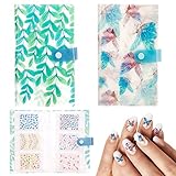 【Hohe Kapazität】--- Jede Nagelkollektion verfügt über 120 Kartenfächer, genug Platz, um verschiedene Arten von Nagelaufklebern aufzubewahren.