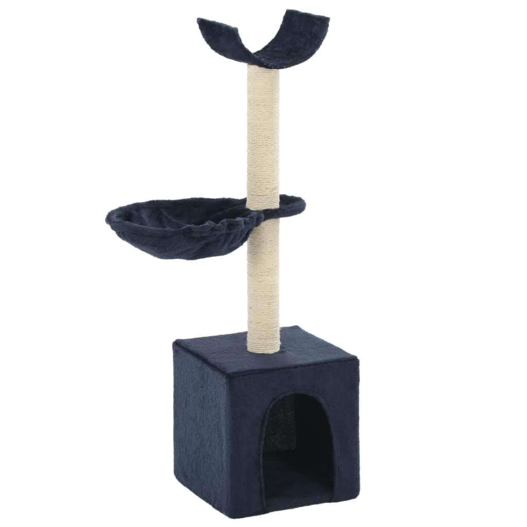 Rascador para Gatos con Poste de sisal, ShGaxin Arbol para Gatos, Gatos Accesorios, Arranhador para Gatos, Arbol Rascador Gatos, 105 cm Azul