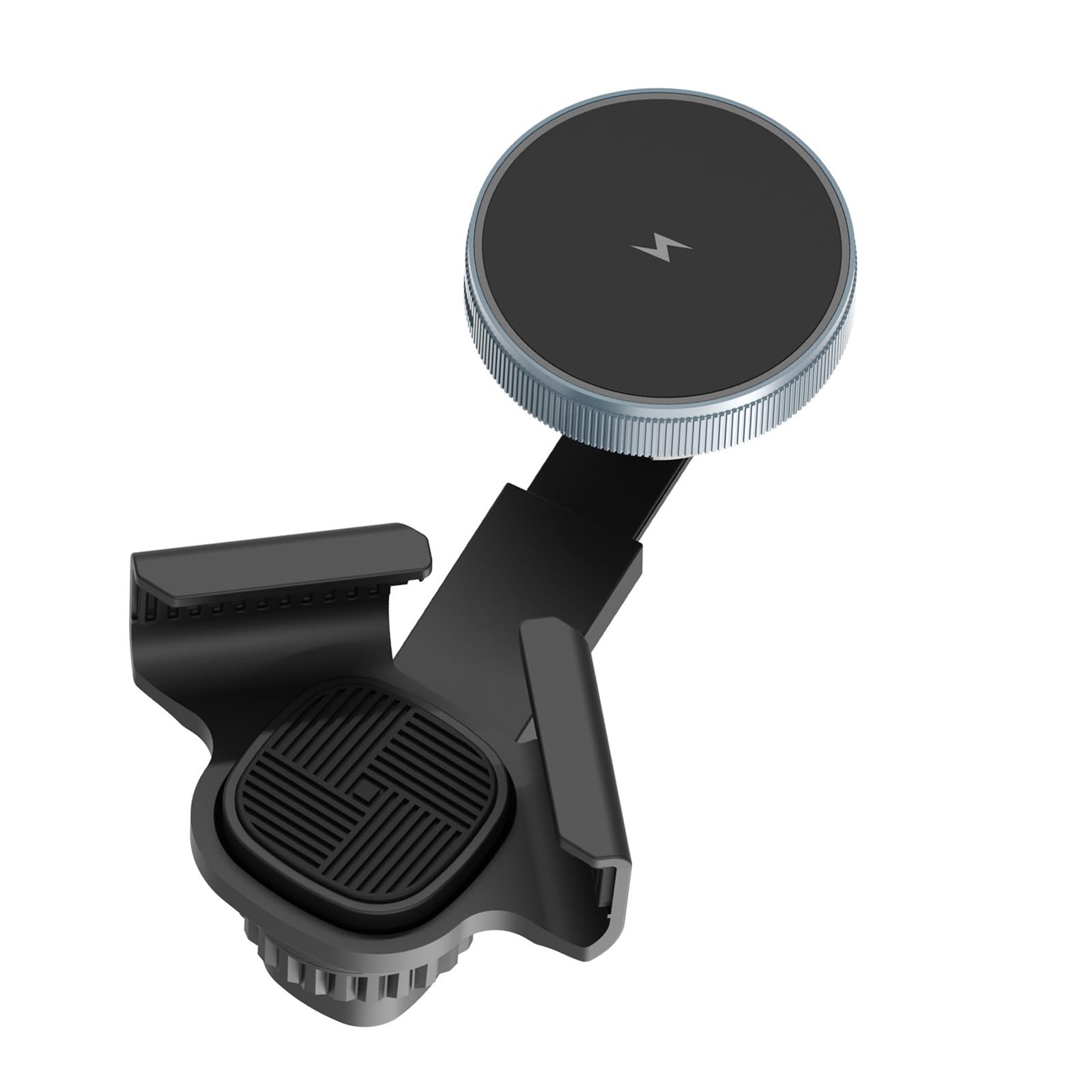 BWANGIAO Wireless Car Chargers, Auto Clamping Car Mount 15W Fast Charging Display Screen Phone Mount for Most Smartphone