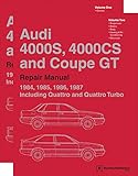 Read Audi 4000S, 4000CS and Coupe GT (B2) Repair Manual: 1984, 1985, 1986, 1987 (2 VOLUME SET) Epub
