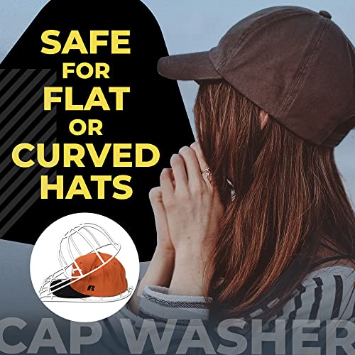 Ballcapbuddy - Original And Patented Hat Cleaner, Hat Washer For Washing Machine Or Dishwasher, Cap Washer Frame For Flat & Curved Hats, 2 Pack, White, Made In Usa #TOP1