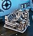 ROBOTIME Motorized Wooden Puzzles for Adults - 3D Puzzles for Adults LGC01 Marble Spaceport - Wooden Marble Run Model to Build - Space/STEM/Engineering Gift
