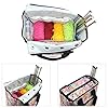 SumDirect Garntasche, Strick-Organizer, Tragetasche, tragbare Aufbewahrungstasche für Garne, Trageprojekte, Stricknadeln, Häkelnadeln, Handbücher und anderes Zubehör (Wald) #3