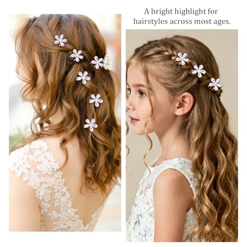 Pinzas pequeñas decorativas para cabello 12 piezas miniatura 3