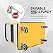 Push Cart Dolly by Wellmax, Moving Platform Hand Truck, Foldable for Easy Storage and 360 Degree Swivel Wheels with 660lb Weight Capacity, Yellow Color