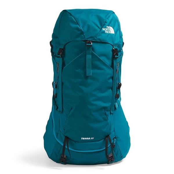 THE NORTH FACE Women's Terra 55 Backpacking Backpack, Blue Moss/Sapphire Slate-NPF, Medium/Long