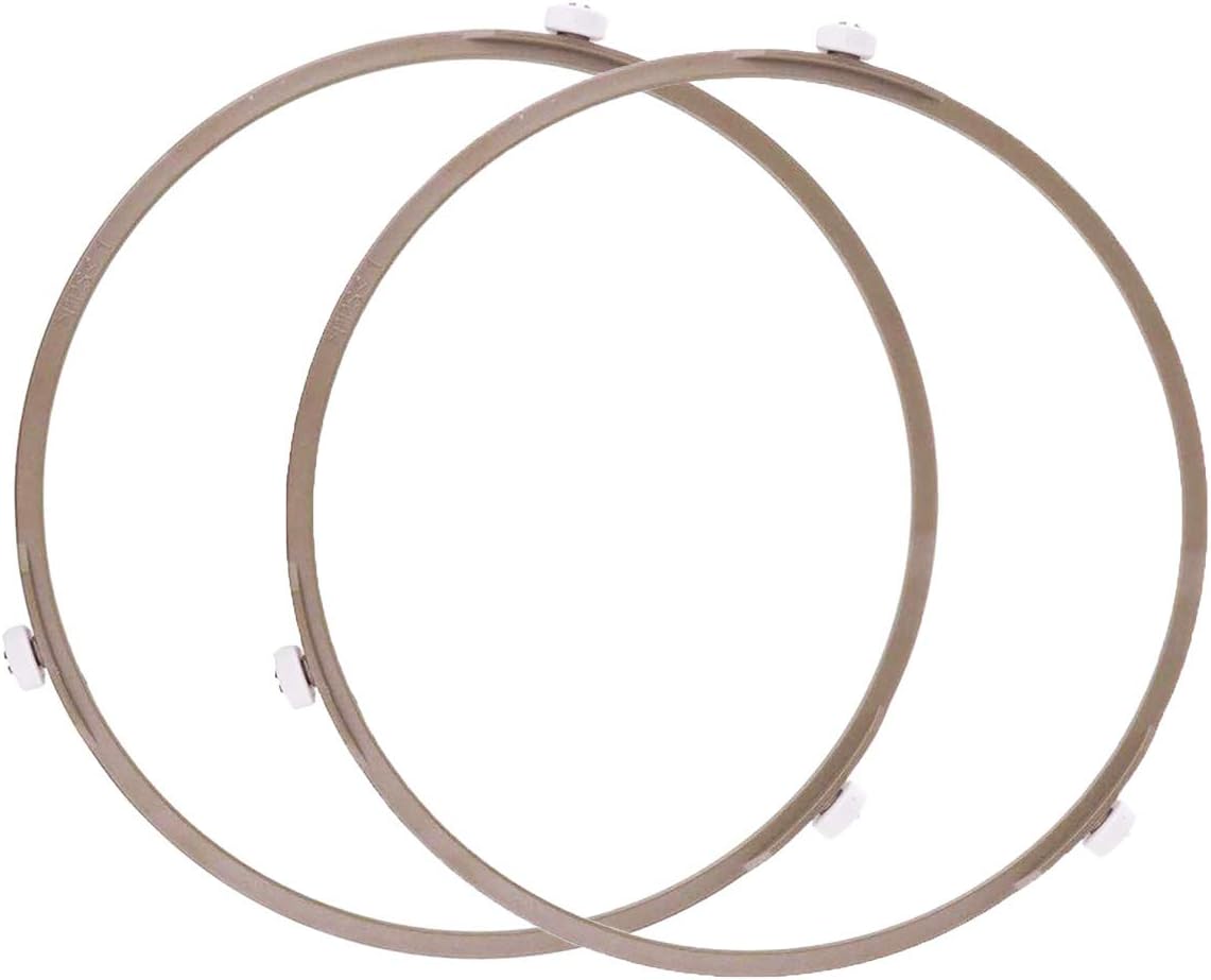Wadoy Microwave Turntable Ring 8.7", Microwave Rotating Support Ring, Microwave Glass Plate Tray Wheel Ring (2 Pack)
