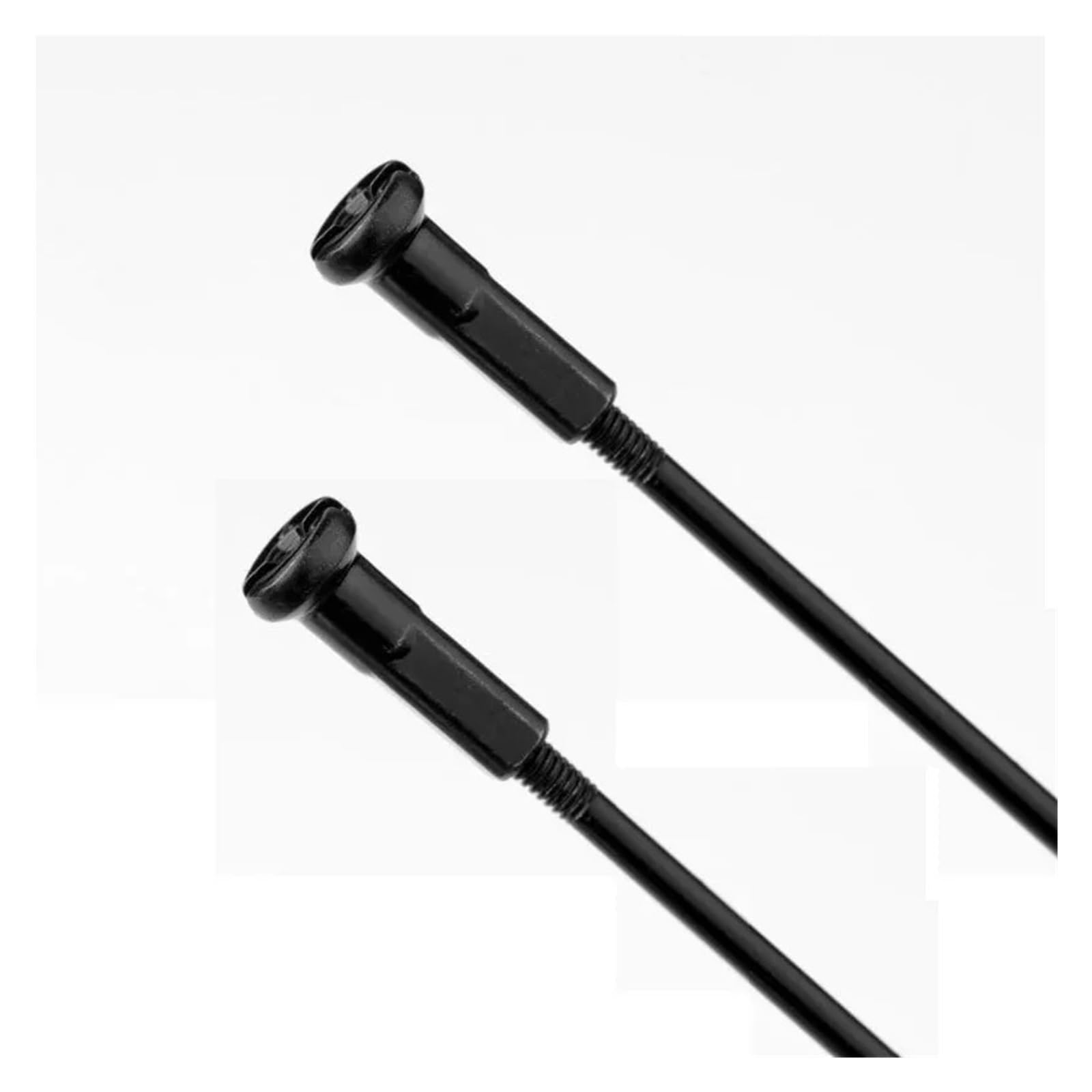 Radios Planos de Bicicleta Radios de Bicicleta 14G2.0mm Cabeza Recta de Acero Inoxidable Negro Recto Dibujado Alambre de Acero de Igual diámetro 28 Uds Piezas de Bicicleta(268mm)