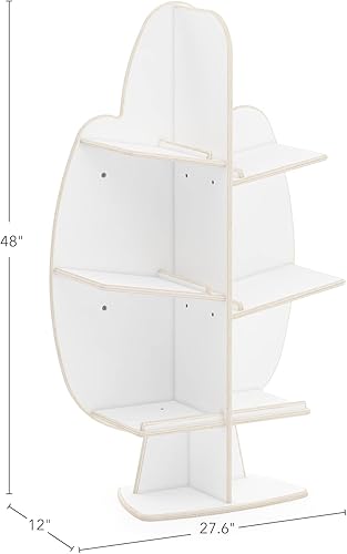 Miniatura 2 de Guidecraft EdQ - Árbol de lectura blanco - Estantería de pie de madera para habitación de niños, aula y sala de juegos