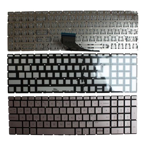 Clavier pour Ordinateur Portable HP Home 15-da0995na Pièce Rétroéclairée Rose