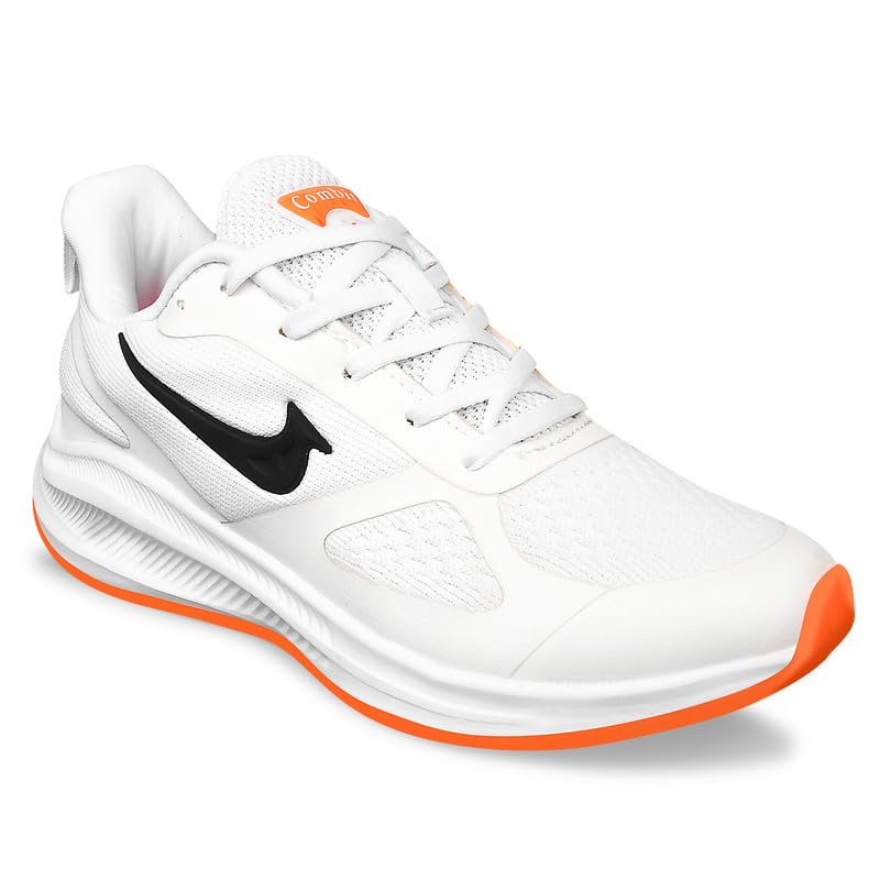 COMBIT ESCOBAR-01 Mens Sports Running | Training & Gym Shoes (White::Orange)_6 UK (B0CPLKFN6L) Amazon Price History, Amazon Price Tracker