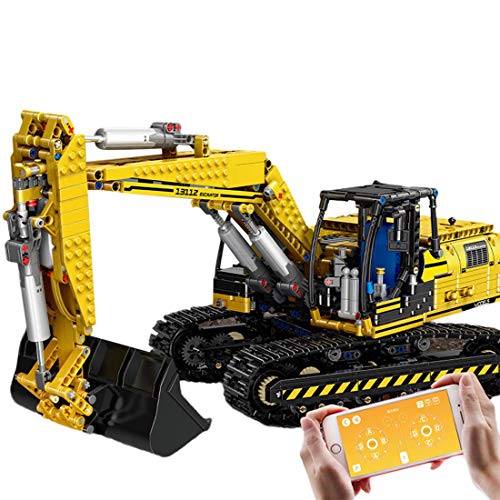 Technic Bausteine Bagger 1830 Teile 2.4G 4CH RC Bagger Bausteine mit Motoren Konstruktionsspielzeug Kompatibel mit Lego – Bild 4