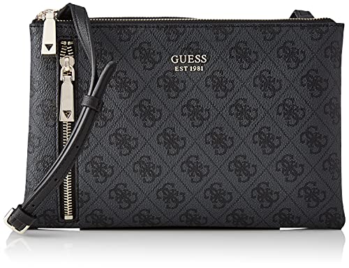 Guess Naya Double Zip Crossbody, Borsa Donna