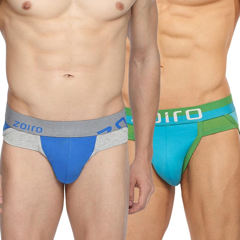 Image of Zoiro Men's Cotton Solid Brief Combo Pack |Colour's May Vary