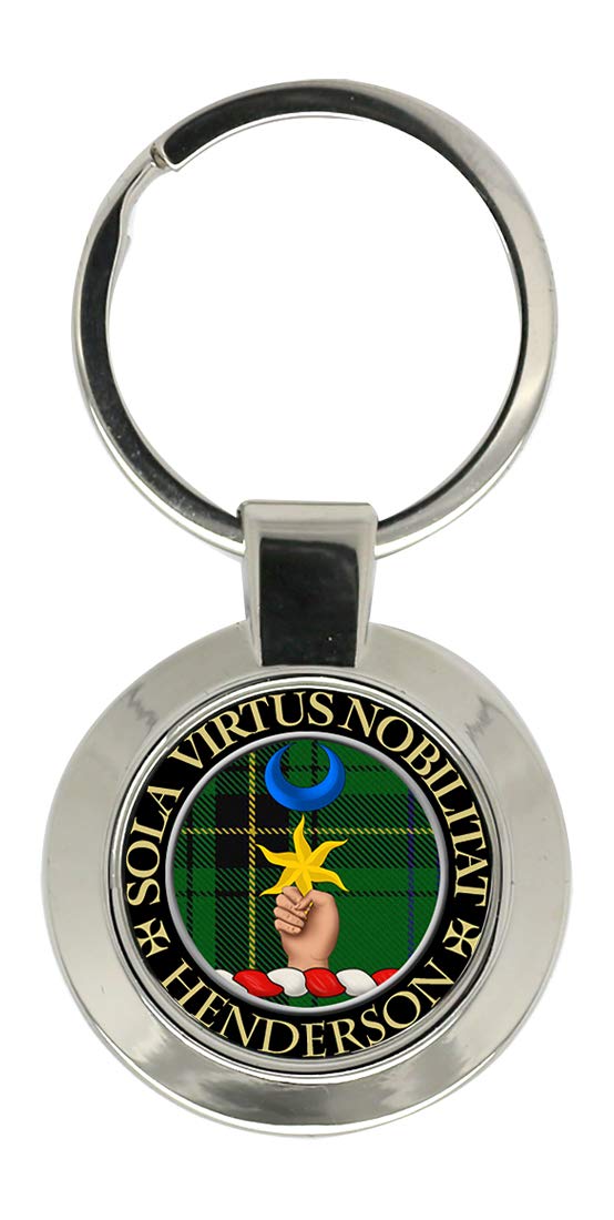 Giftshop Uk Unisex Silver Coloured Metal Henderson Scottish Clan Key Ring