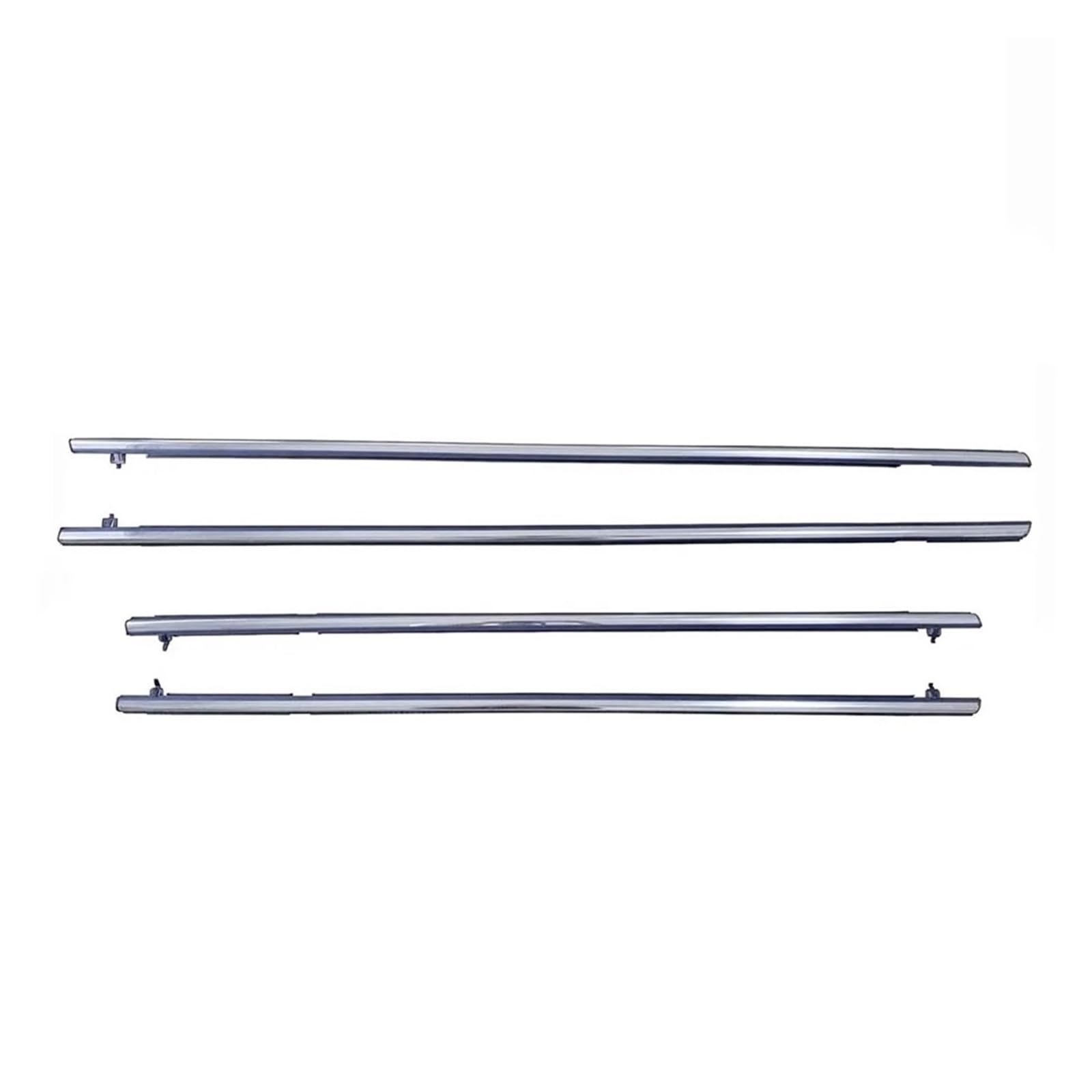 4PCS Outside Window Weatherstrip Seal Belt Weather Strip Moulding Compatible with Honda Civic 2006 2007 2008 2009 2010 2011 Auto Accessories(Chrome)