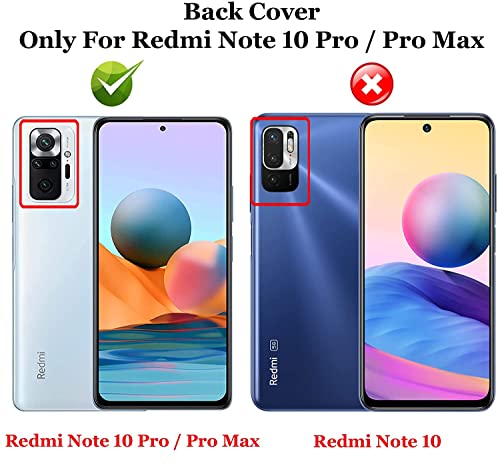 Image of A rtistque Frosted Translucent Back Cover Case for Redmi Note 10 Pro /Redmi Note 10 Pro Max | Electroplated Chrome Ring | Raised Camera Edges for Protection | Smooth Sides TPU - Purple