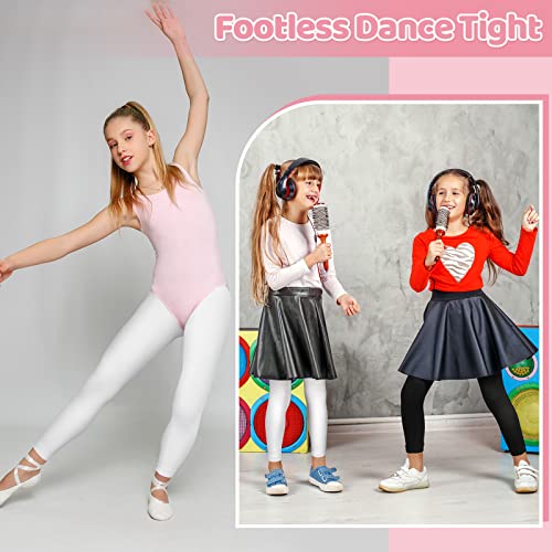 8 Pair Girls Footless Tights Soft Dance Tights Footless Girls Ballet Tights Footless Dance Leggings For Girls Student Toddler (6-9 Years) #TOP5