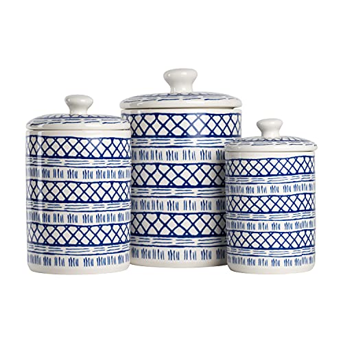 10 Strawberry Street CAN-MARINA Kitchen Canister Set, Set of 3