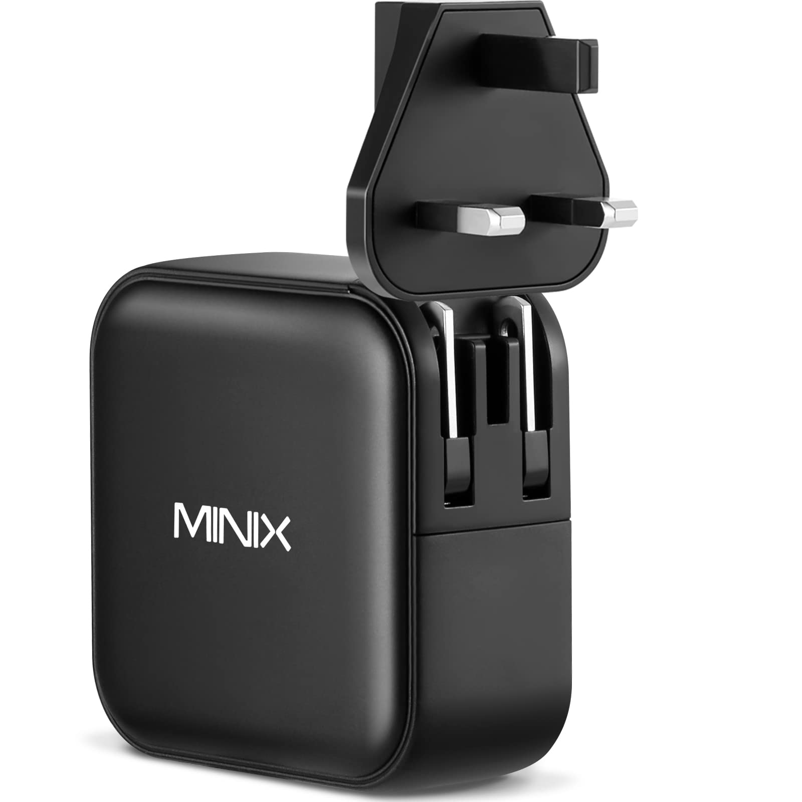MINIX 140W USB C GaN II charger with 3 USB Type-C ports (max 140W) foldable and fast, compatible with MacBook Pro/Air, iPad Pro, iPhone 14 Pro/13, Samsung Galaxy, laptop and more.