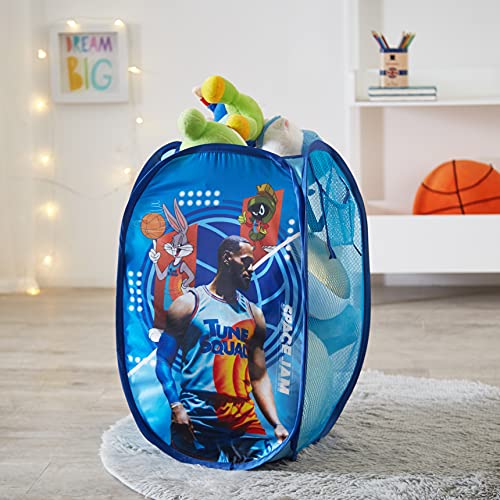 Image of SPACE JAM: A New Legacy Pop Up Laundry Storage Hamper with Handles, 21 inchH x 13 inchL x 13 inchW
