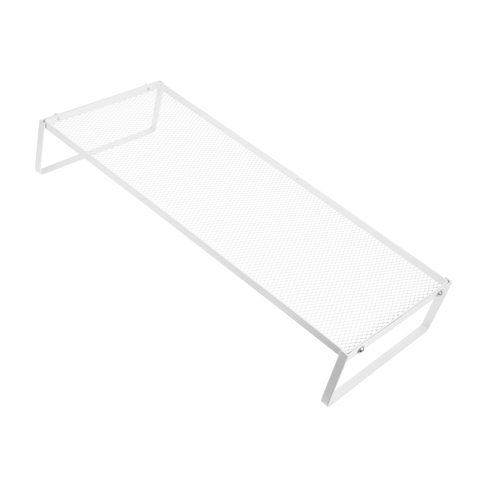 BESPORTBLE Soporte Elevador de Monitor de Mesa Pequeño Base Estable de Hierro para Ordenador Portátil Elevador de Escritorio Desmontable Blanco para Oficina Almacenamiento Debajo