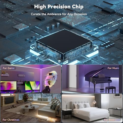 Tira de LED MIWISE COB RGB con Bluetooth y APP Control miniatura 3