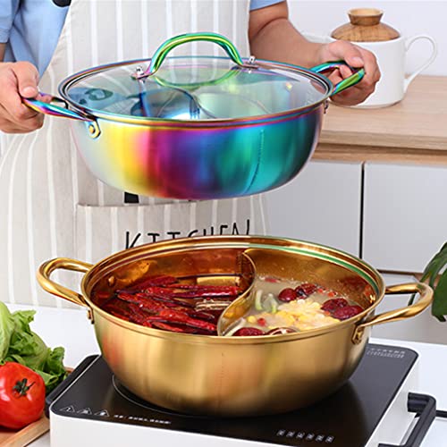 Casserole divisée en acier inoxydable compatible tous feux - 5