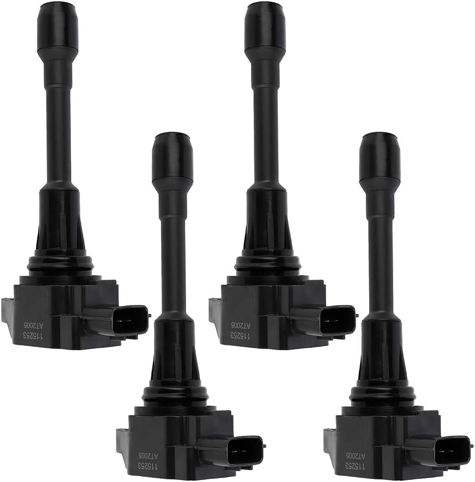 FINDAUTO 4 pcs Ignition Coil(s) Fit for Nissan Frontier 2005-2017 Replacement for OE: UF719,