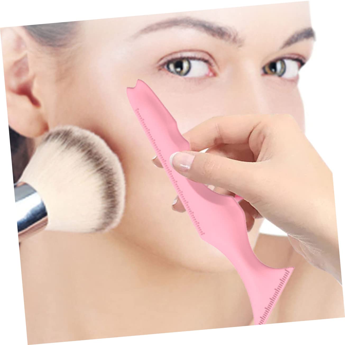 Didiseaon 6pezzi Stencil in Silicone Per Eyeliner e Ombretto Strumenti Riutilizzabili Per Sopracciglia e Applicazione Facile Per Professionisti e Principianti