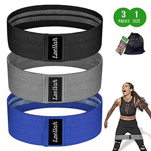 Resistance Bands for Legs and Butt,Fabric Booty Bands(3 Packs),Thick Wide Non-Slip Exercise Bands