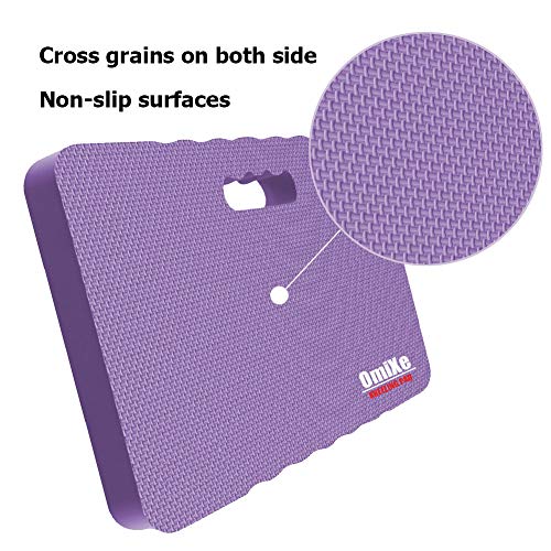 Omixe Extra Thick Kneeling Pad Comfy Foam Kneeler Mat Garden Knee Pad Cushion For Gardening Planting Yard Work Prayer Yoga Mechanic Exercise Workout Baby Bath 18 X 11 X 1.5 Inch Large Purple #TOP3