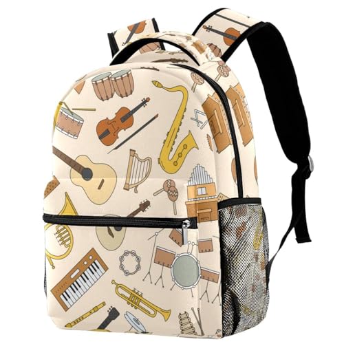 Sac à dos pour adolescents et filles au style musical unique