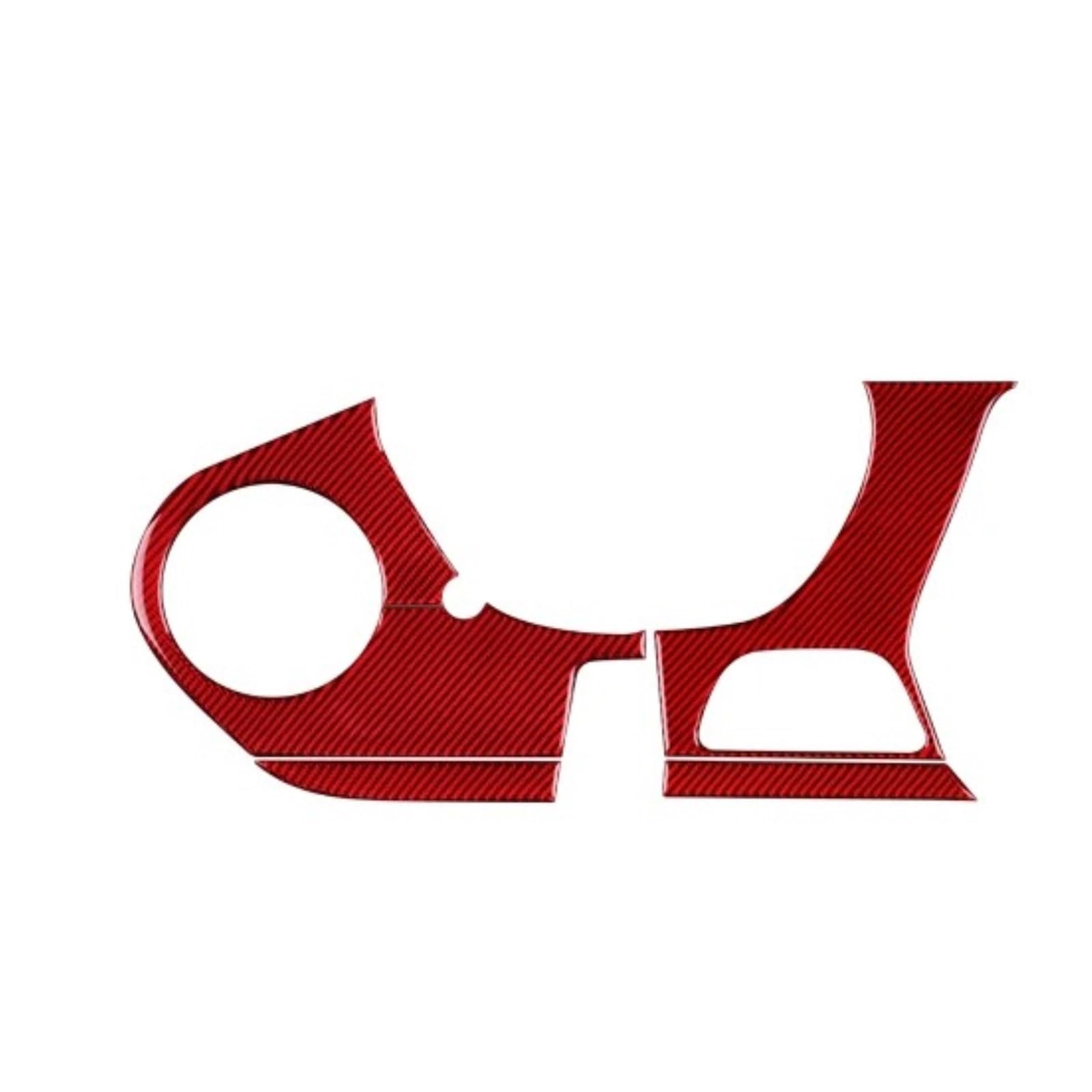 Ggwqfuh Speedometer Frame Rd Interior Trim For Chevrolet For Camaro 2016 2017 2018 2019 2020 2021 2022 2023 Real Carbon Fiber Car Interior Trim Red Black Accessories Sticker Auto Central Inner(Speedometer Frame Rd)