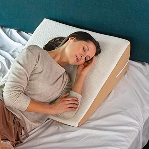 Avana Gel-Infused Memory Foam Back Wedge with Cooling Tencel Cover, 8” Cover