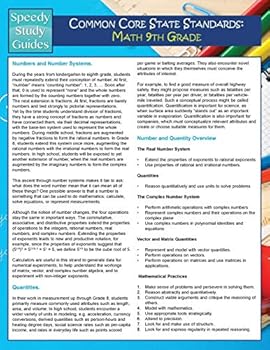 Paperback Common Core State Standards: Math 9th Grade (Speedy Study Guides) Book